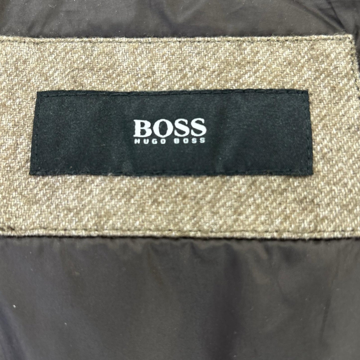 BOSS 波士 10175067 棕色 Dery2 羊毛羽绒夹克 外套