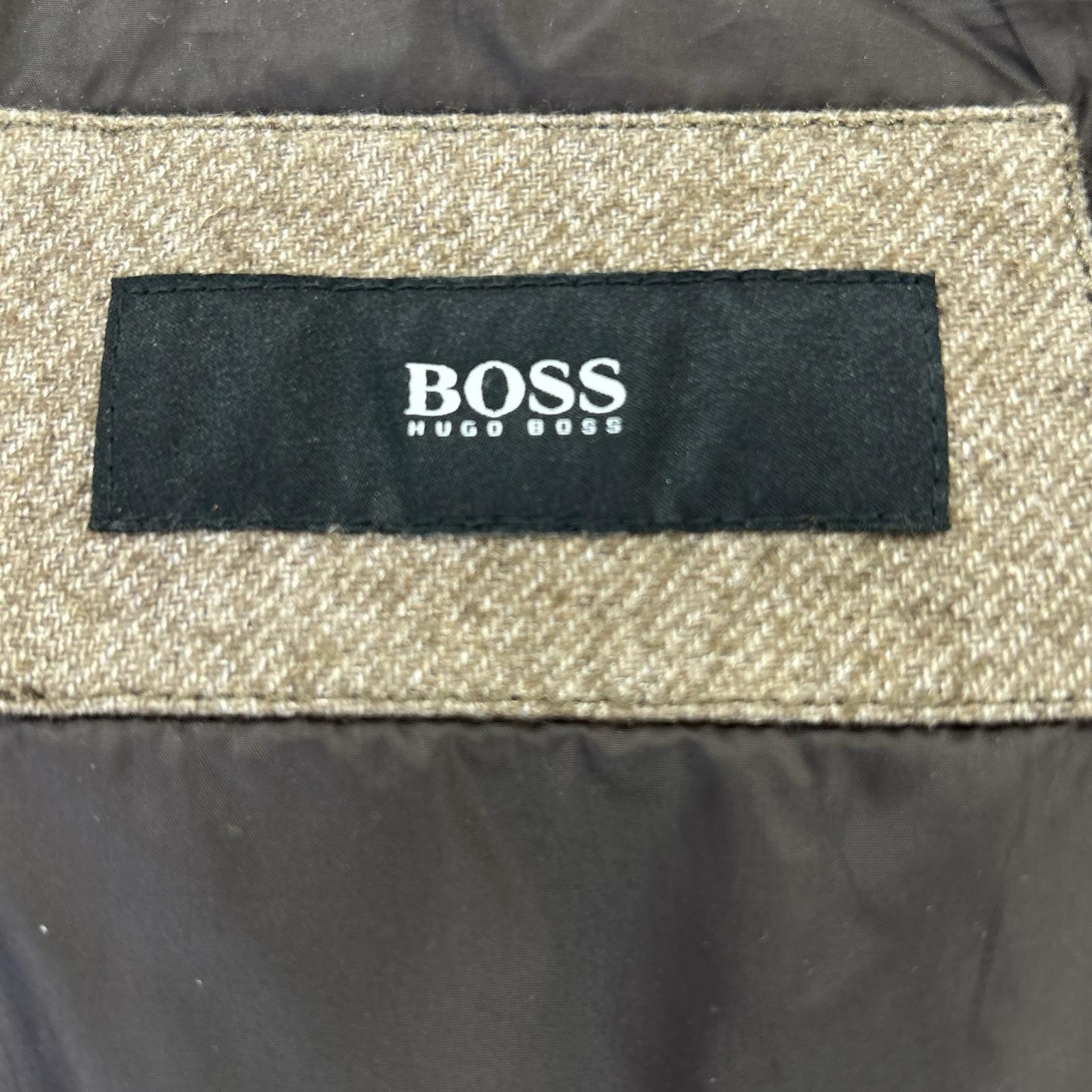 BOSS 波士 10175067 棕色 Dery2 羊毛羽绒夹克 外套
