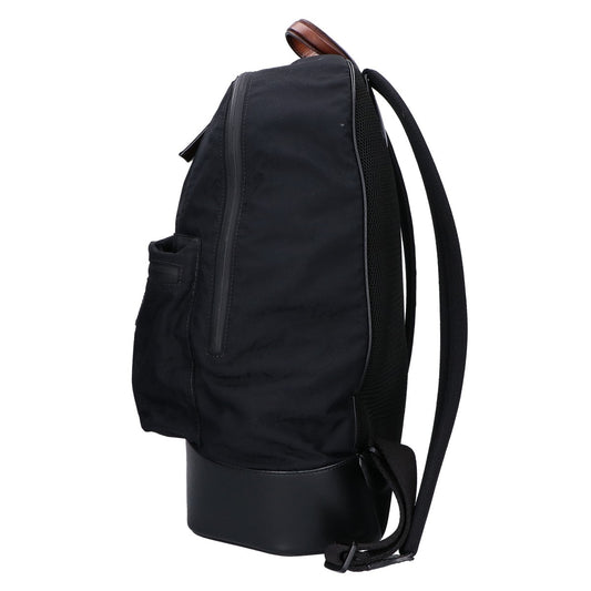 Berluti 2018 Black Volume MM Scritto Leather Nylon Backpack