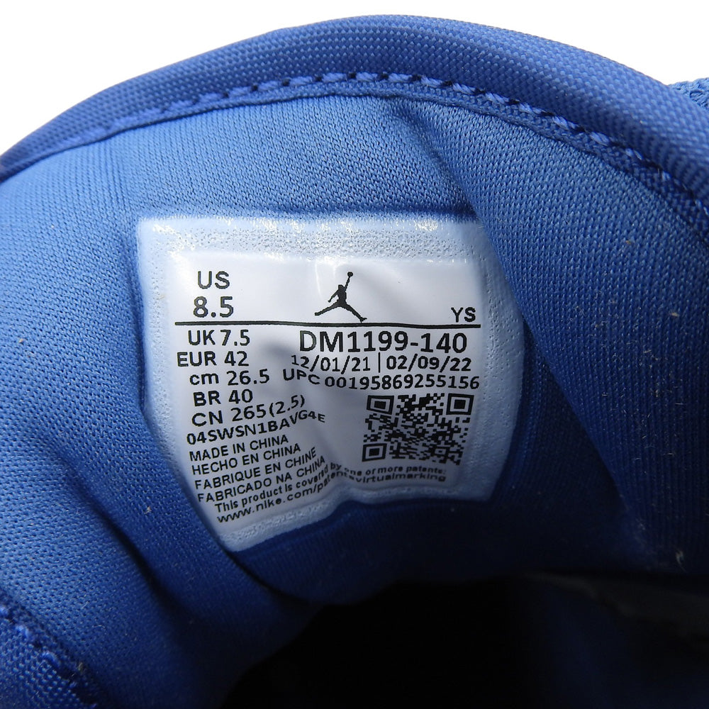 NIKE ナイキ 新品同様 エアジョーダン1 ロー SE トゥルー ブルー スニーカー シューズ メンズ ホワイト/ブルー 26.5cm DM1199-140 シューズ