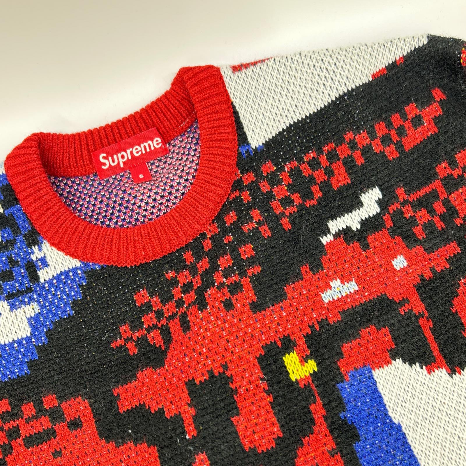 Supreme シュプリーム 21SS SS21SK8 Digital Flag Sweater Red トップス