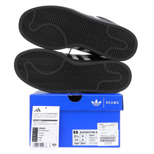 adidas アディダス 美品 SUPERSTAR BEAMS スニーカー シューズ メンズ ブラック 26.5cm JR6484 シューズ