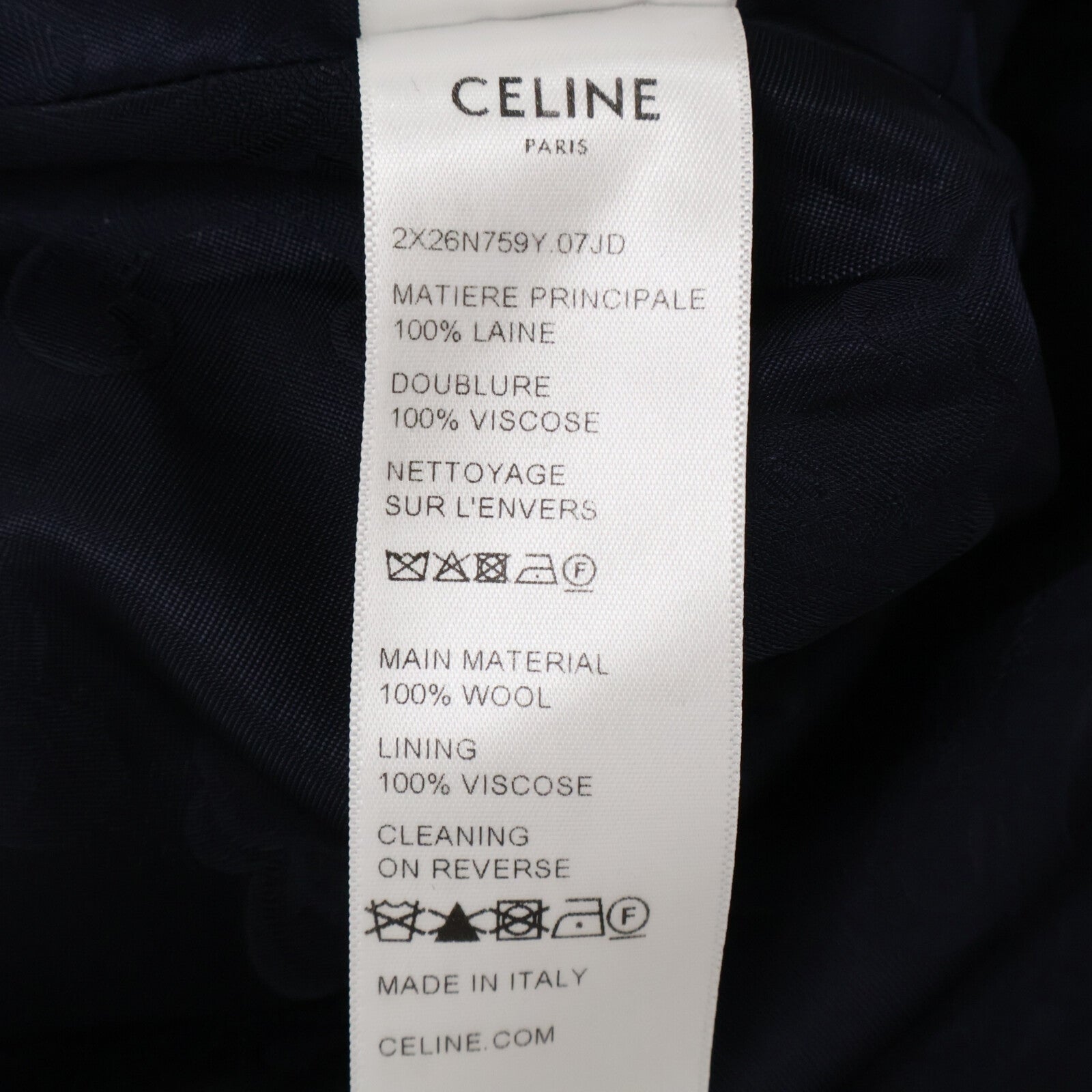 CELINE セリーヌ 【国内正規】2X26N759Y 07JD トリオンフ ノースリーブ ミニ ワンピース