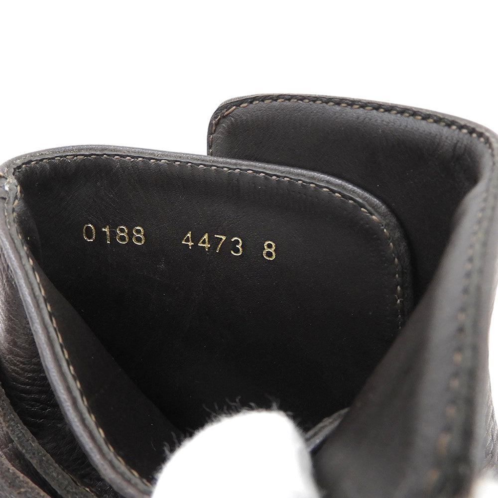 FENDI フェンディ スクエアトゥ ジョッパーブーツ シューズ メンズ ブラウン 8 0188 4473 シューズ