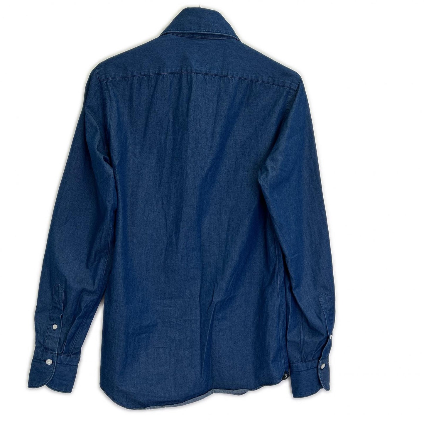 finamore フィナモレ 23481-1 ブルー BALI PIERO カッタウェイ デニムダンガリーシャツ トップス