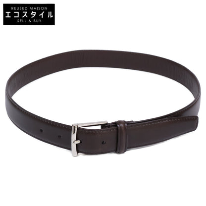 美品 ｶｰﾌﾞﾍﾞﾙﾄ ｼﾙﾊﾞｰｽｸｴｱﾊﾞｯｸﾙ ベルト 80/32 メンズ