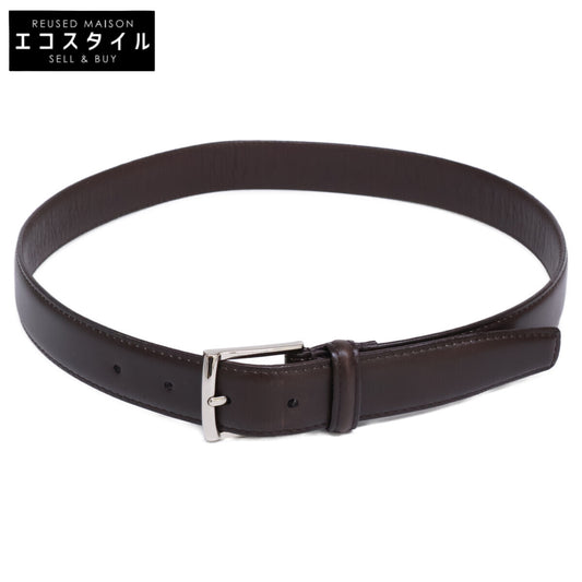 美品 ｶｰﾌﾞﾍﾞﾙﾄ ｼﾙﾊﾞｰｽｸｴｱﾊﾞｯｸﾙ ベルト 80/32 メンズ