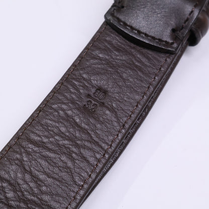 美品 ｶｰﾌﾞﾍﾞﾙﾄ ｼﾙﾊﾞｰｽｸｴｱﾊﾞｯｸﾙ ベルト 80/32 メンズ