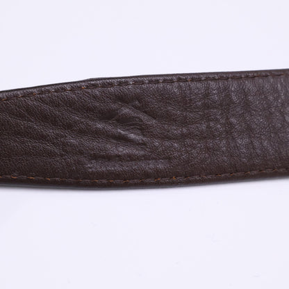 美品 ｶｰﾌﾞﾍﾞﾙﾄ ｼﾙﾊﾞｰｽｸｴｱﾊﾞｯｸﾙ ベルト 80/32 メンズ