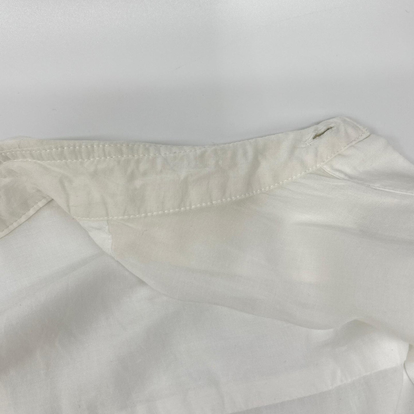 YOHJI YAMAMOTO +NOIR ヨウジヤマモトプリュスノアール ホワイト NR-B02-202 テンセルローン スリッドデザインシャツ トップス