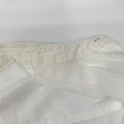 YOHJI YAMAMOTO +NOIR ヨウジヤマモトプリュスノアール ホワイト NR-B02-202 テンセルローン スリッドデザインシャツ トップス