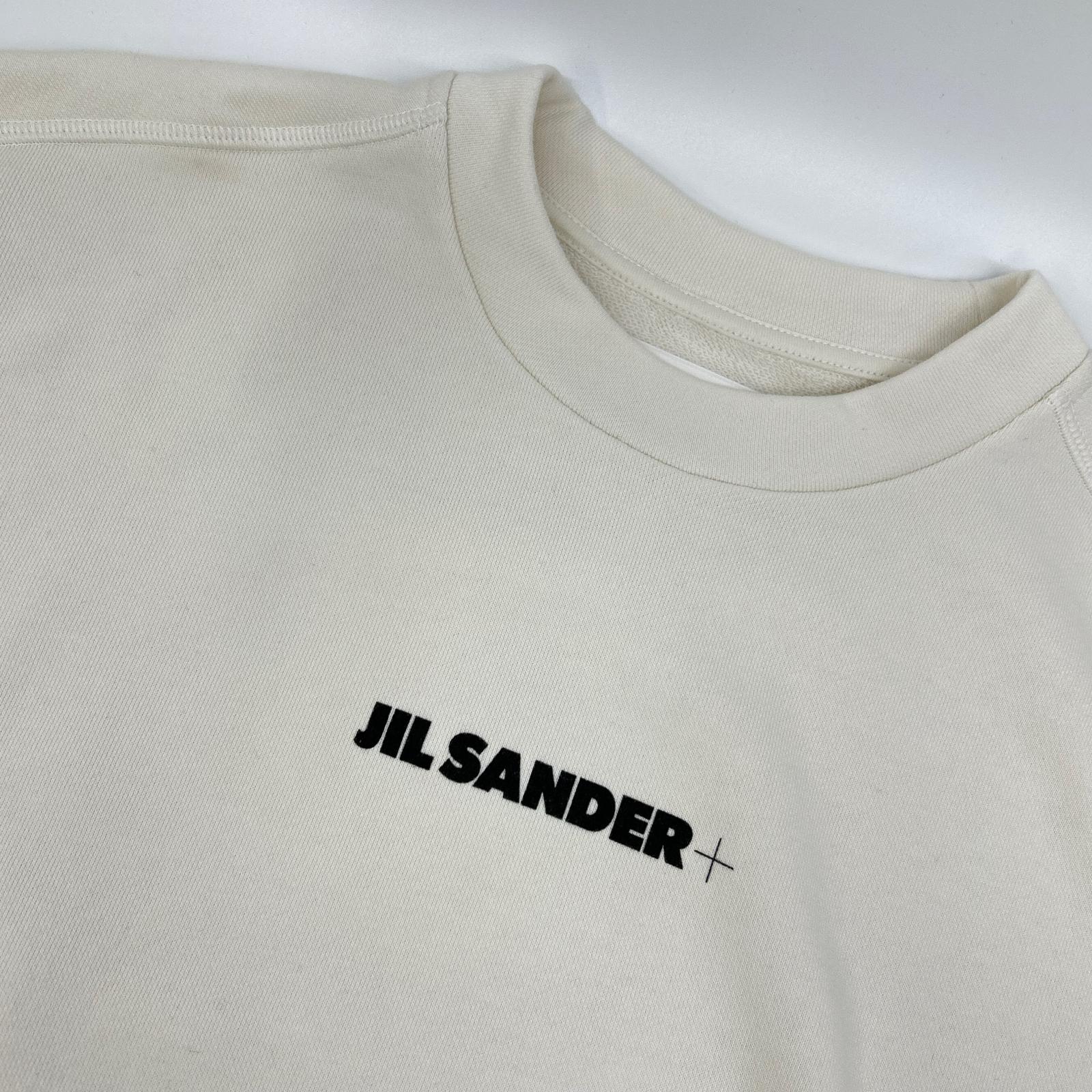 JIL SANDER+ ジルサンダープラス ホワイト JPPU707513 ロゴスウェットシャツ トップス