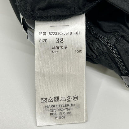 黑色 522310805101-01 尼龙 长款半身裙 半身裙 38 女式