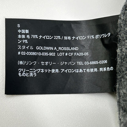 Theory セオリー 02-0308010 20AW グレー GOLDWIN A ROSSLAND ウール 長袖シャツ トップス