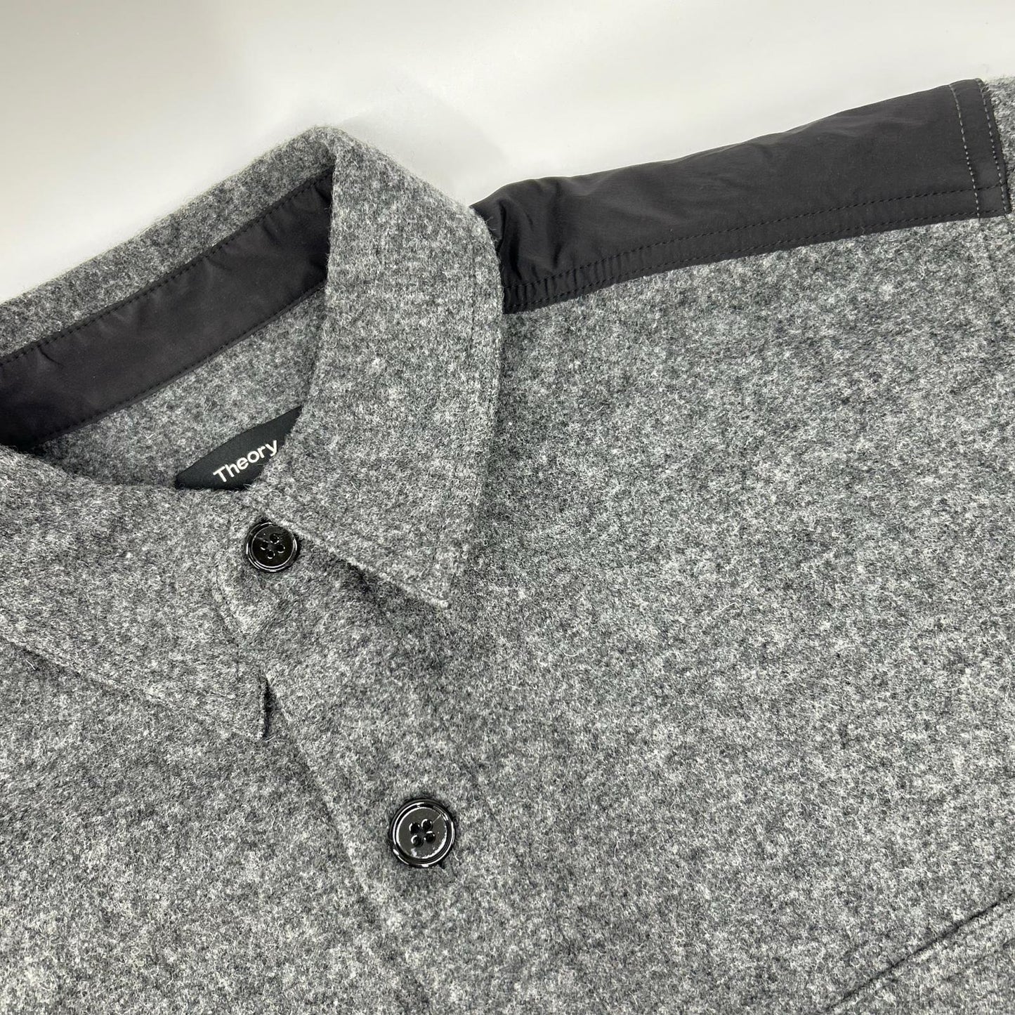 Theory セオリー 02-0308010 20AW グレー GOLDWIN A ROSSLAND ウール 長袖シャツ トップス