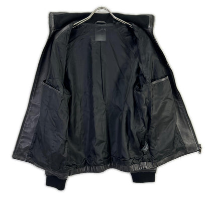 Theory 02-0360001 20AW Black POLISHED NAPPA LANDAN Lamb Leather Blouson Jacket