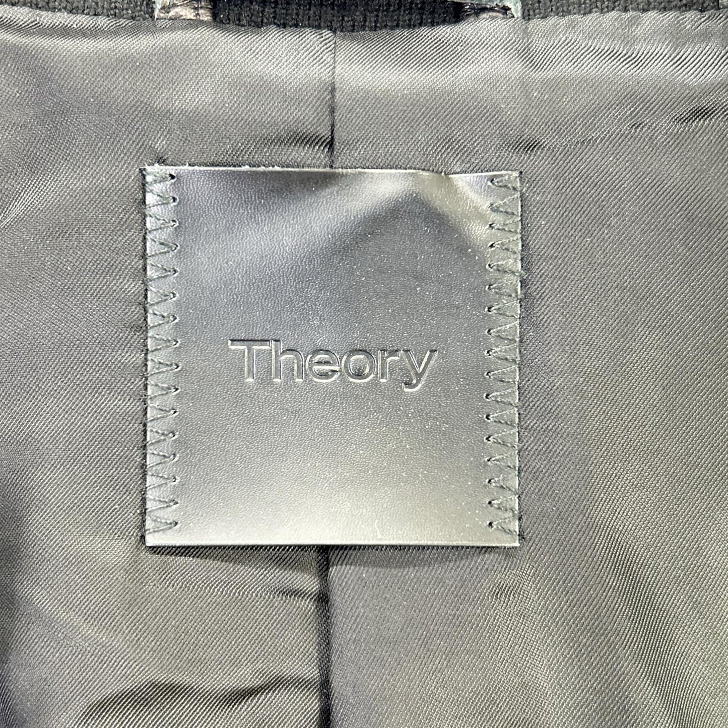Theory 02-0360001 20AW Black POLISHED NAPPA LANDAN Lamb Leather Blouson Jacket