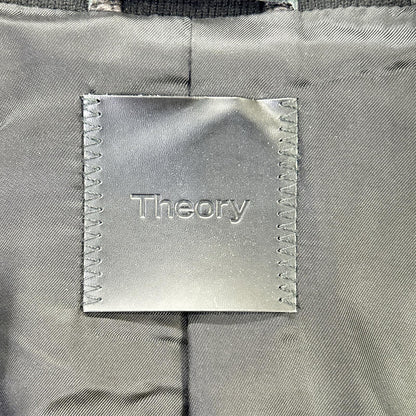 Theory 02-0360001 20AW Black POLISHED NAPPA LANDAN Lamb Leather Blouson Jacket