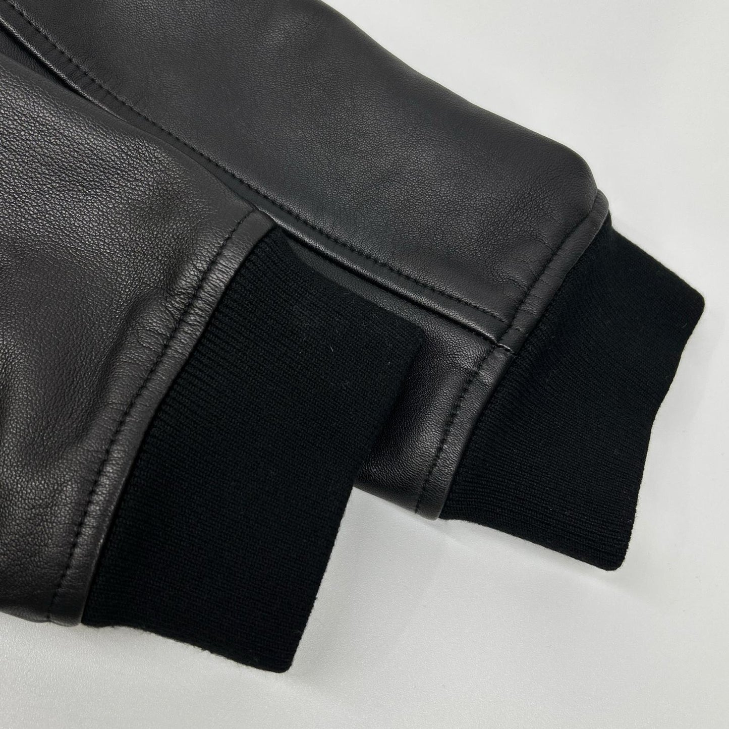Theory 02-0360001 20AW Black POLISHED NAPPA LANDAN Lamb Leather Blouson Jacket