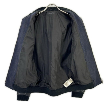 Theory セオリー 02-3405003 ネイビー VOLTER LS KINLOGGH レザー 切替 スタジャン ジャケット