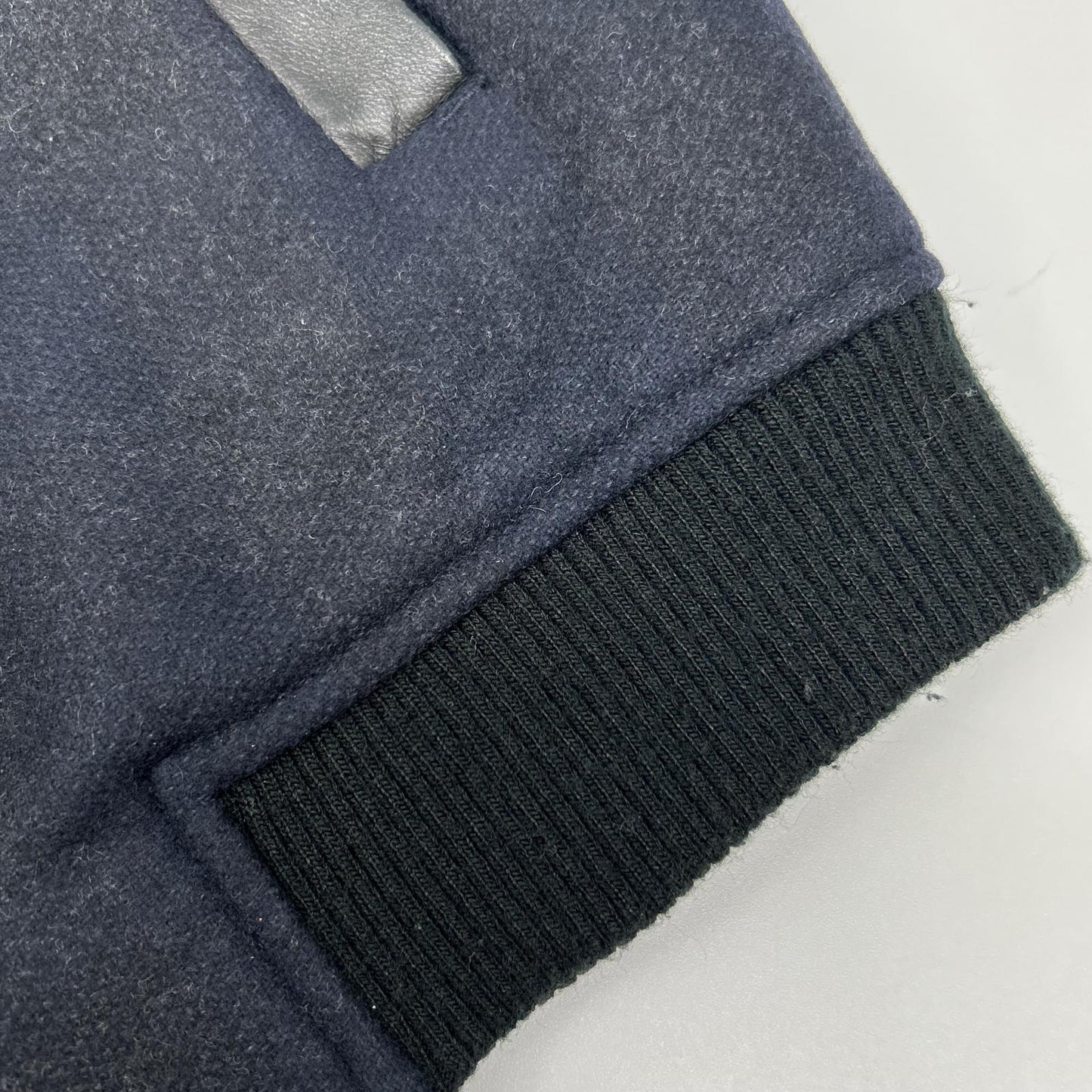 Theory セオリー 02-3405003 ネイビー VOLTER LS KINLOGGH レザー 切替 スタジャン ジャケット