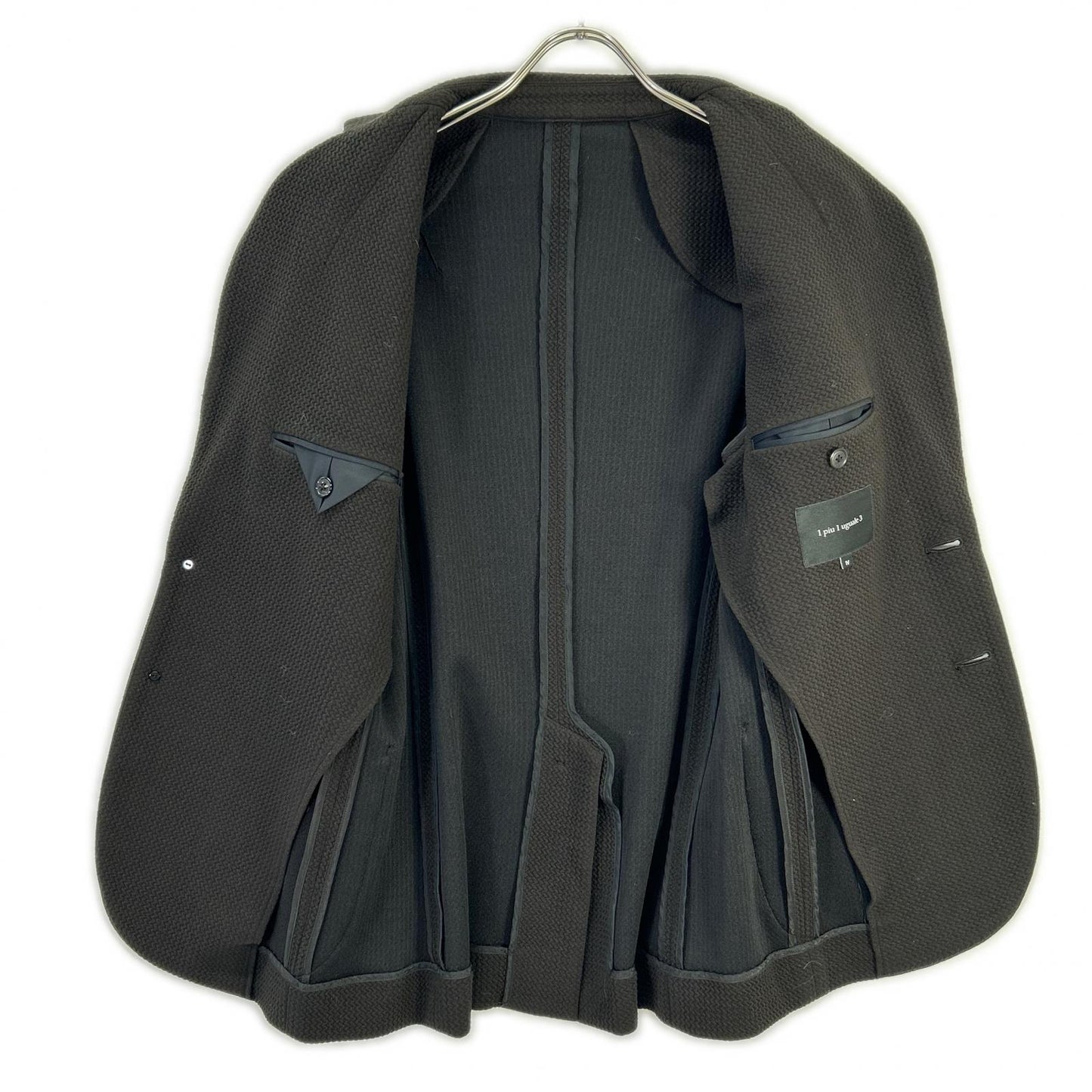 1piu1uguale3 Uno Piu Uno Uguale Tre MRB702 MRP646 黑色 非结构化夹克套装 西服套装