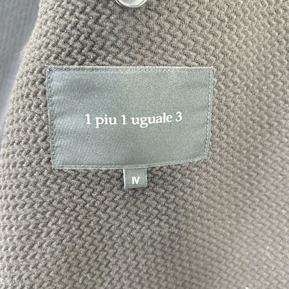 1piu1uguale3 Uno Piu Uno Uguale Tre MRB702 MRP646 黑色 非结构化夹克套装 西服套装