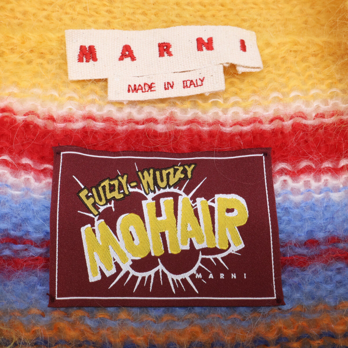 MARNI 马尔尼 【美品/国内正品】CDMG0051Q0 UFU107 条纹马海毛开衫上衣
