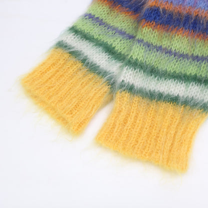 MARNI 马尔尼 【美品/国内正品】CDMG0051Q0 UFU107 条纹马海毛开衫上衣