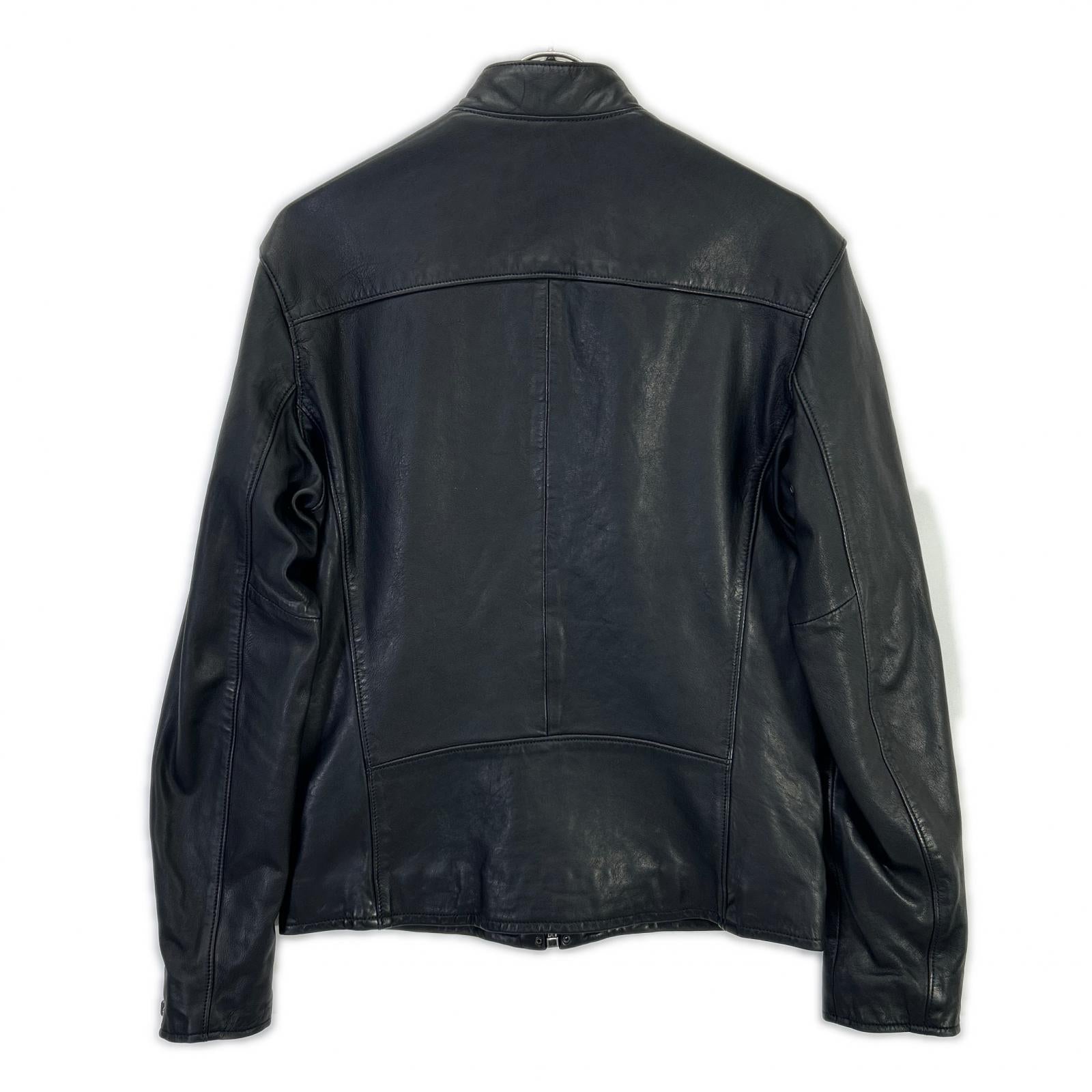 POLO RALPH LAUREN ポロ ラルフローレン 710615464001 ブラック 19年 LAMBSKIN CAFE RACER JACKET ジャケット