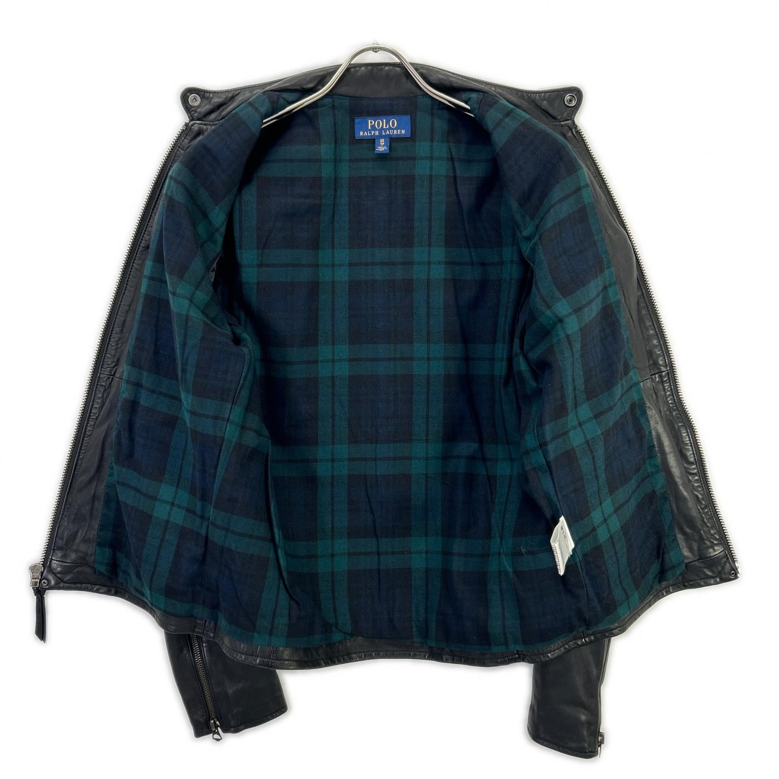 POLO RALPH LAUREN ポロ ラルフローレン 710615464001 ブラック 19年 LAMBSKIN CAFE RACER JACKET ジャケット