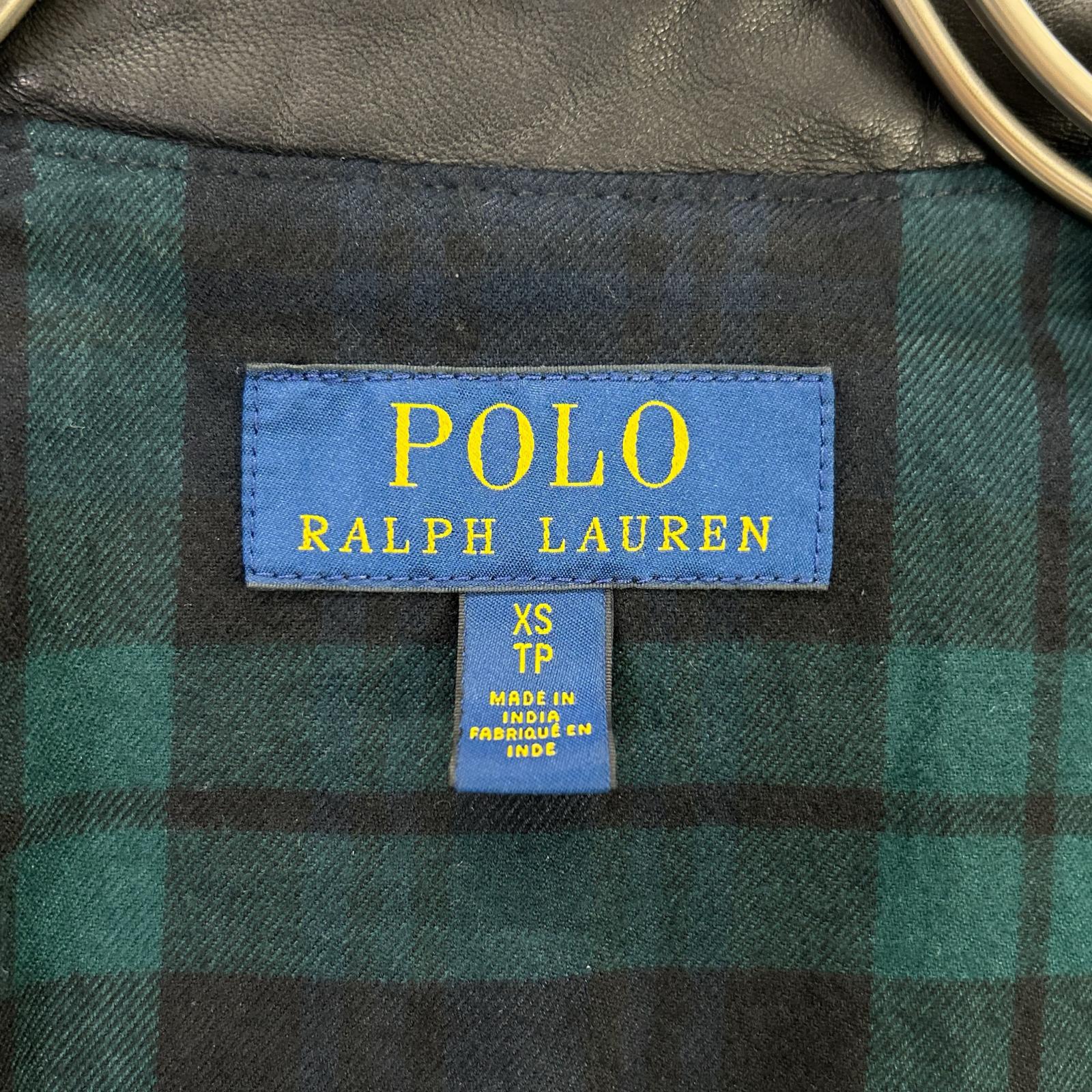 POLO RALPH LAUREN ポロ ラルフローレン 710615464001 ブラック 19年 LAMBSKIN CAFE RACER JACKET ジャケット