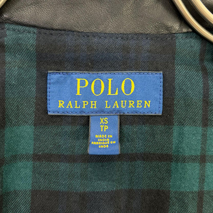 POLO RALPH LAUREN ポロ ラルフローレン 710615464001 ブラック 19年 LAMBSKIN CAFE RACER JACKET ジャケット