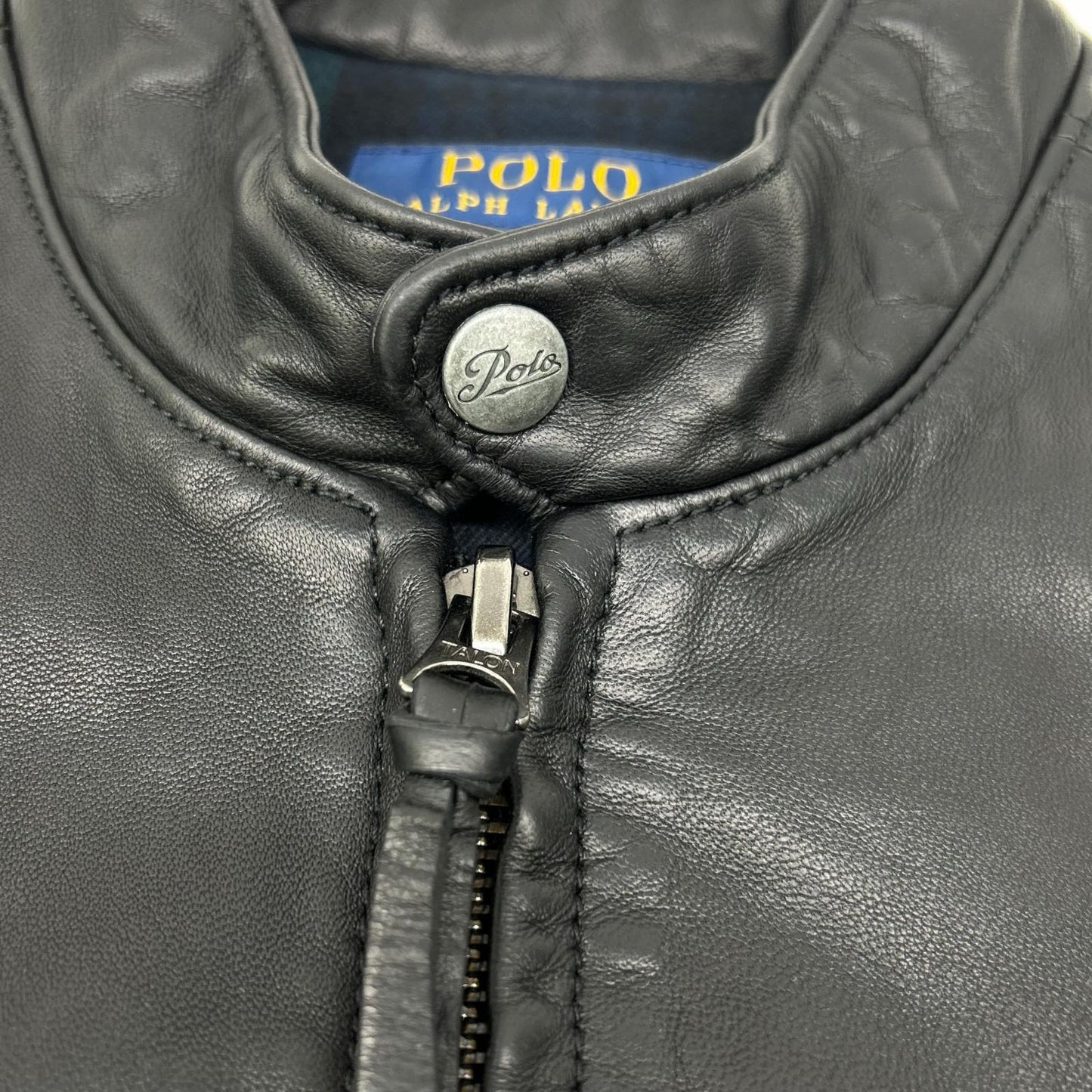 POLO RALPH LAUREN ポロ ラルフローレン 710615464001 ブラック 19年 LAMBSKIN CAFE RACER JACKET ジャケット