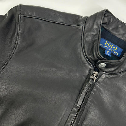 POLO RALPH LAUREN ポロ ラルフローレン 710615464001 ブラック 19年 LAMBSKIN CAFE RACER JACKET ジャケット