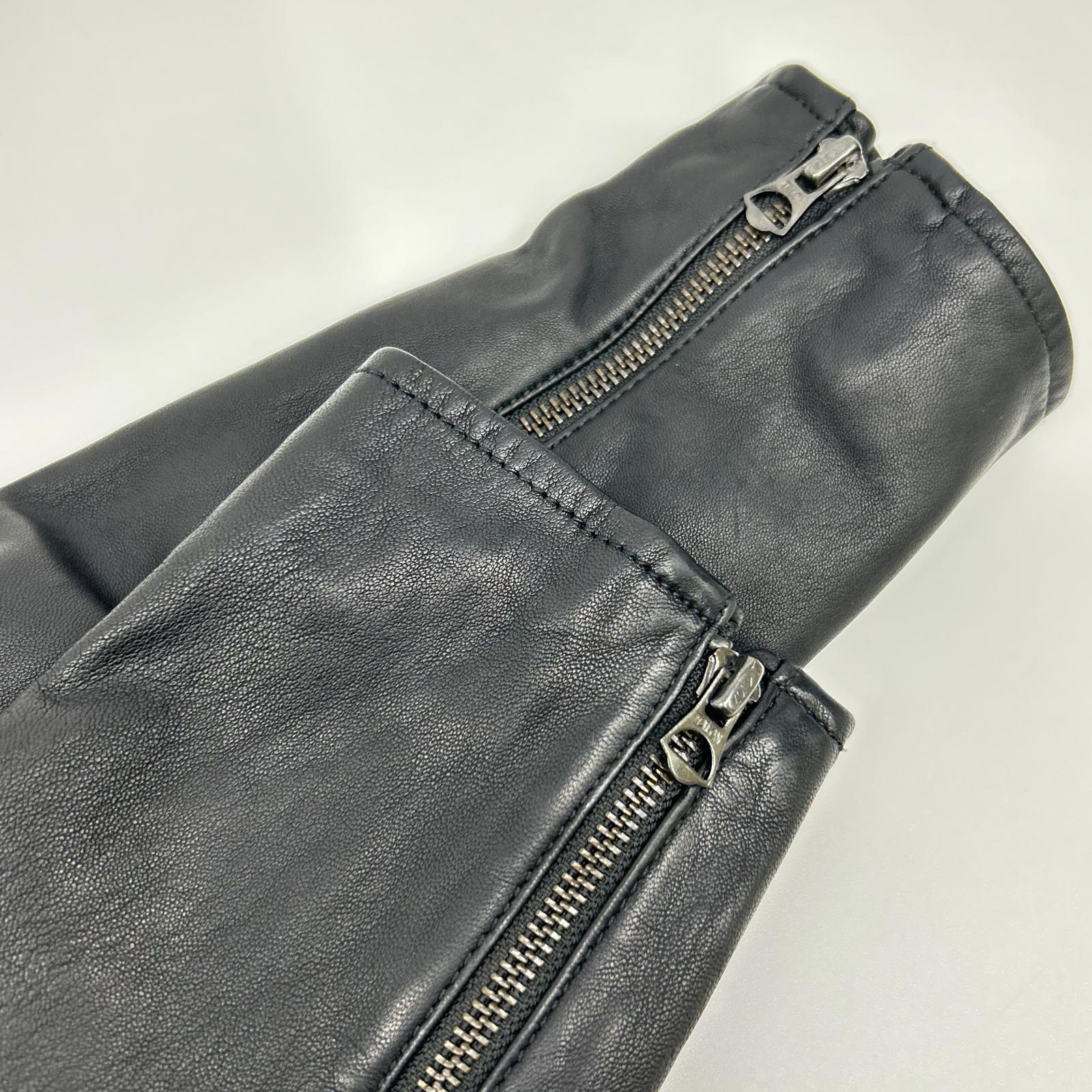 POLO RALPH LAUREN ポロ ラルフローレン 710615464001 ブラック 19年 LAMBSKIN CAFE RACER JACKET ジャケット