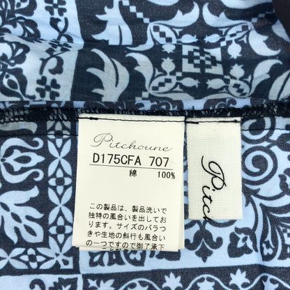 Pitchoune ピッチュン D175CFA 707 ブルー ノルディックプリント ワンピース ワンピース