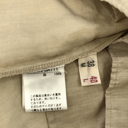 Mademoiselle NON NON マドモアゼルノンノン D034AFBA711 ベージュ リネン ワンピース ワンピース