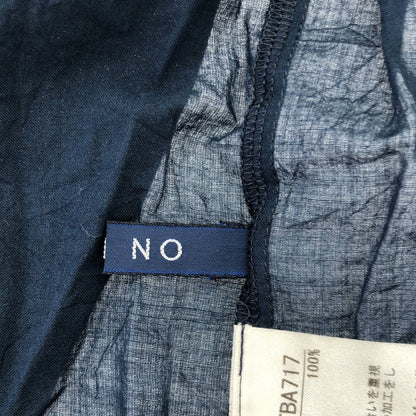 Mademoiselle NON NON マドモアゼルノンノン D0333AFBA717 ネイビー コットン ガーゼ シアーシャツ トップス