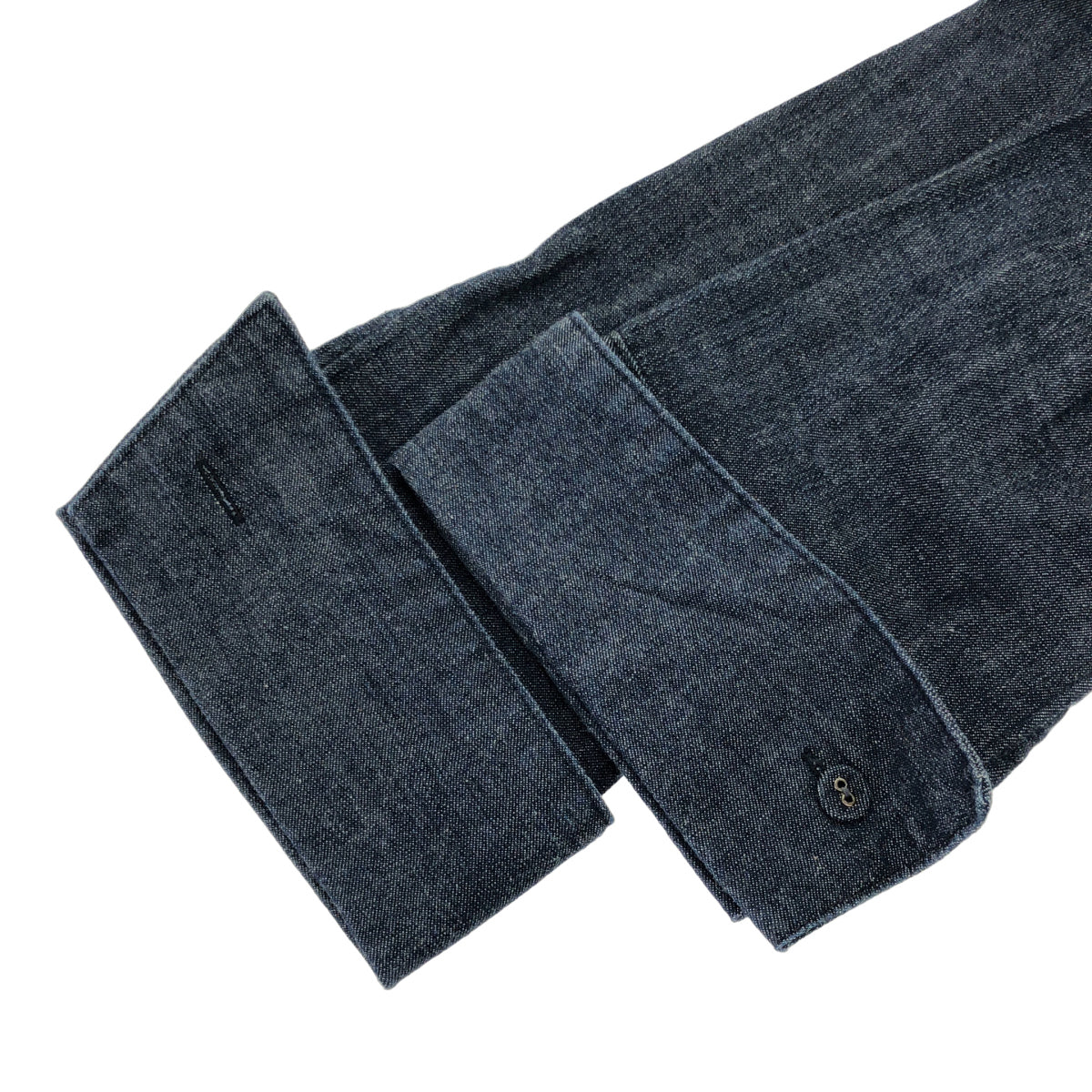 TABASA Tabasa G0793FAS203 Blue Denim Chambray Pleated Tunic Dress Dress