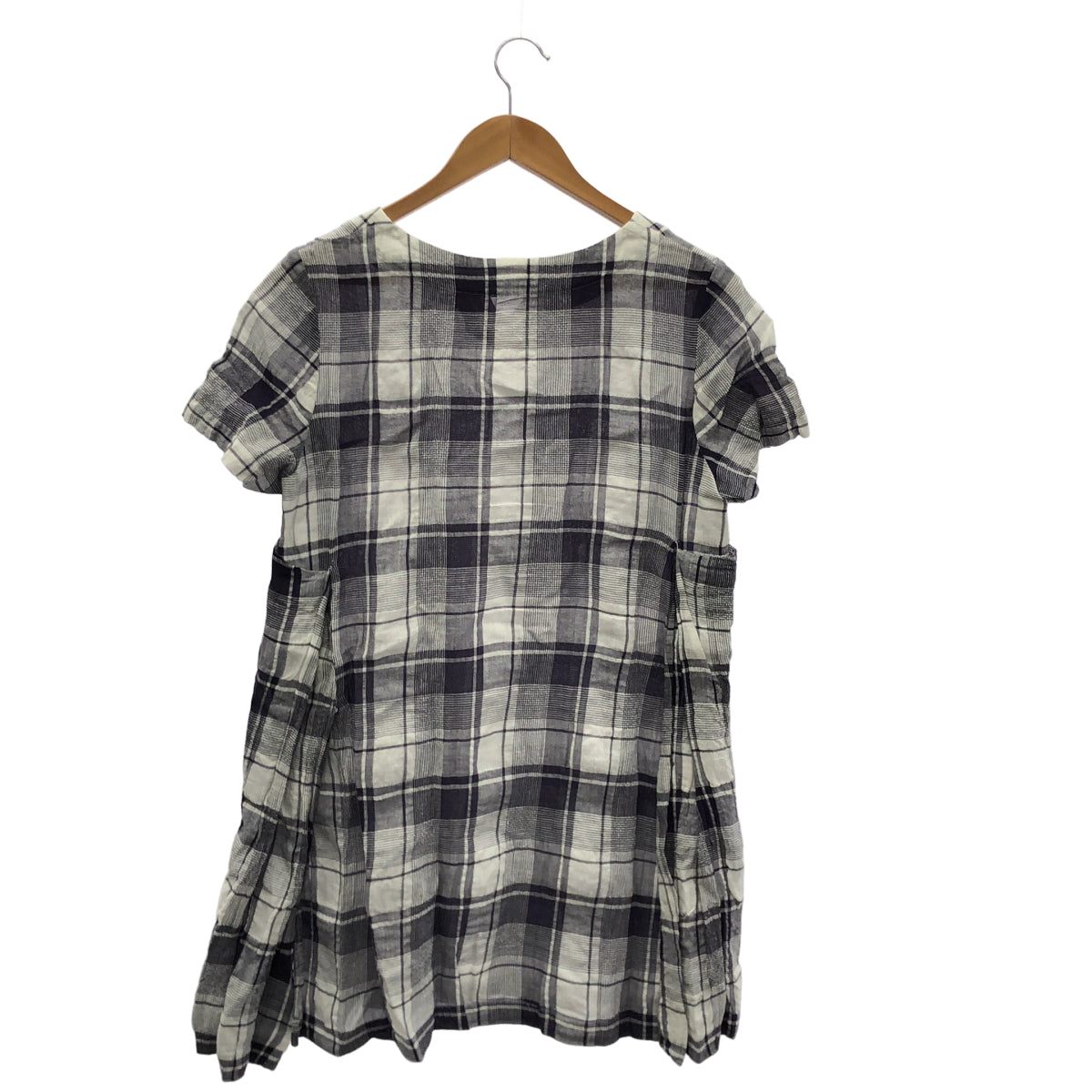 【SALE】 TABASA タバサ D1731FAS019 リネンコットンチェックチュニック トップス