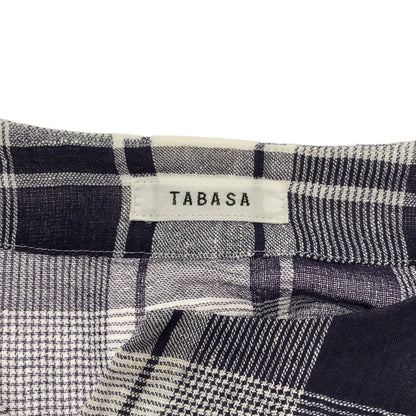 【SALE】 TABASA タバサ D1731FAS019 リネンコットンチェックチュニック トップス