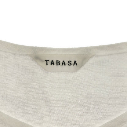 TABASA タバサ D1751FAS016 ホワイト リネンボイルチュニック トップス