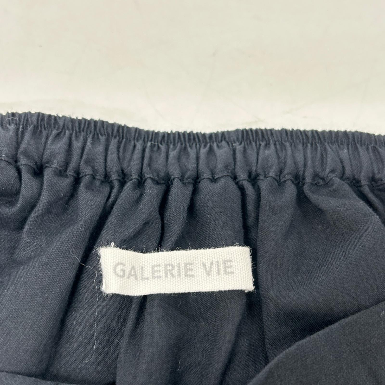 GALERIE VIE beige 25SS striped silk-stretch easy-tuck skirt skirt
