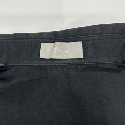 Dior HOMME ディオールオム エディ期　6HH1054699 06AW ブラック ビー刺繍 比翼仕立て ドレスシャツ トップス