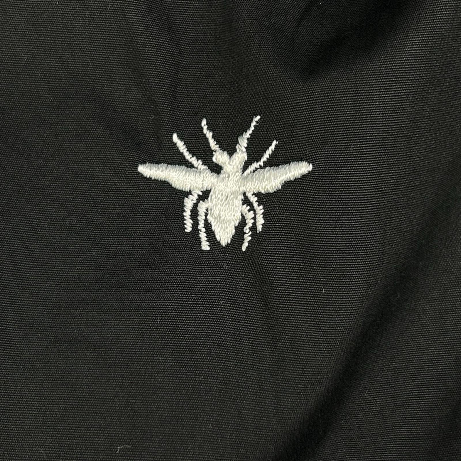 Dior HOMME ディオールオム エディ期　6HH1054699 06AW ブラック ビー刺繍 比翼仕立て ドレスシャツ トップス