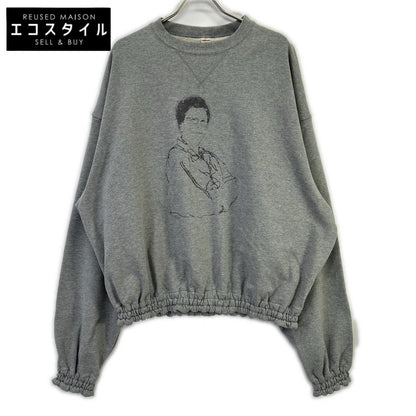 SHINYA KOZUKA シンヤコヅカ グレー 25025K93 25AW ORDINARY HOME HIS CREW WITH PRINTING スウェットプルオーバー トップス