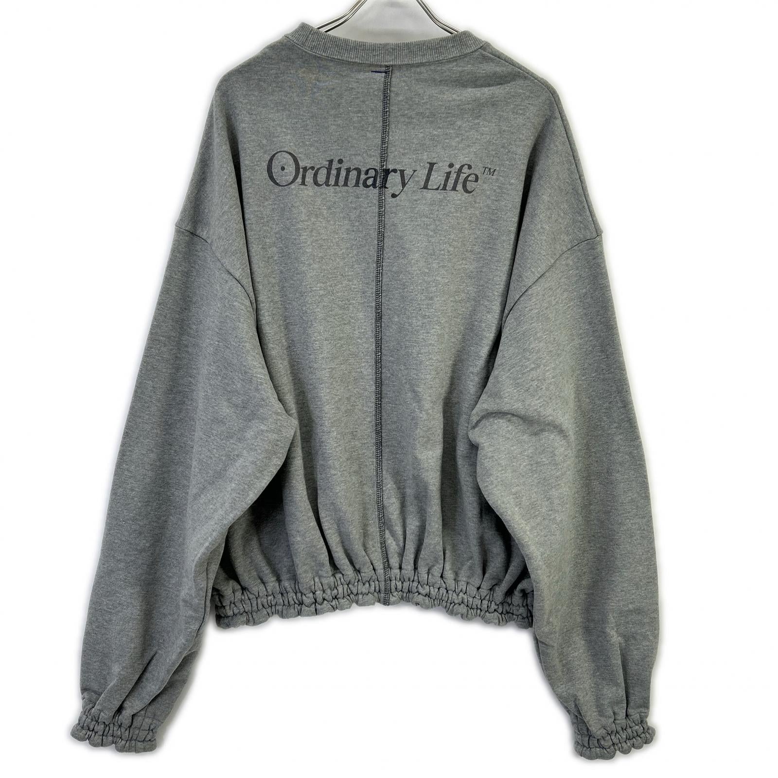 SHINYAKOZUKA シンヤコヅカ グレー 25025K93 25AW ORDINARY HOME HIS CREW WITH PRINTING スウェットプルオーバー トップス