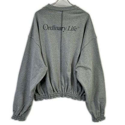 SHINYAKOZUKA シンヤコヅカ グレー 25025K93 25AW ORDINARY HOME HIS CREW WITH PRINTING スウェットプルオーバー トップス