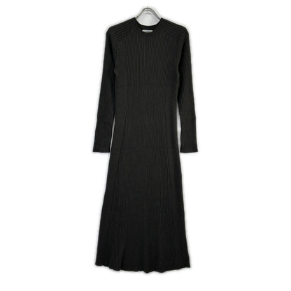 B&Y U-ARROWS ビューティーアンドユース ユナイテッドアローズ チャコール Wardrobe DAILY MINIMAL リブニット フレアワンピース ワンピース